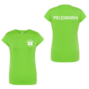 T-shirt - pielegniarka koszulka medyczna damska limonka XXL