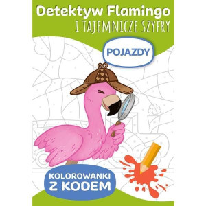 Detektyw Flamingo Kolorowanki z kodem. Pojazdy KS66034 Trefl