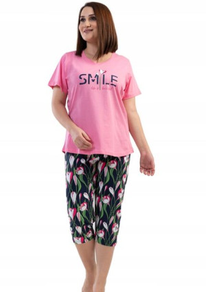 Piżama Damska Vienetta bawełniana +Size 4XL 56 58