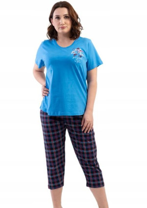 Piżama Damska Vienetta bawełniana +Size 1XL 46 48