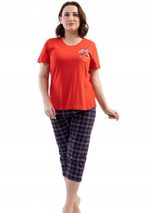 Piżama Damska Vienetta bawełniana +Size 1XL 46 48