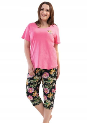 Piżama Damska Vienetta bawełniana +Size 1XL 46 48