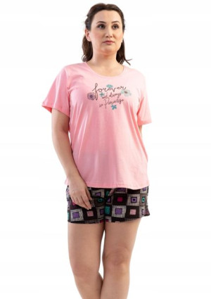 Piżama Damska Vienetta bawełniana +Size 4XL 56 58