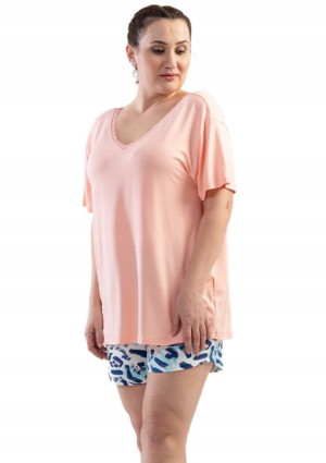 Piżama Damska Vienetta bawełniana +Size 3XL 52 54