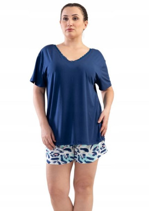 Piżama Damska Vienetta bawełniana +Size 1XL 46 48