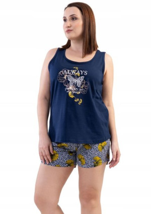 Piżama Damska Vienetta bawełna +Size 3XL ramiączka