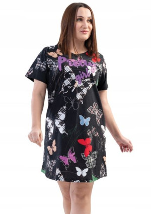Koszula Nocna Vienetta plus Size bawełna 2XL 48 50