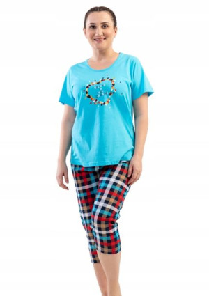 Piżama Damska Vienetta bawełniana +Size 4XL 56 58