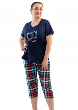 Piżama Damska Vienetta bawełniana +Size 2XL 48 50