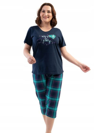 Piżama Damska Vienetta bawełniana +Size 1XL 46 48