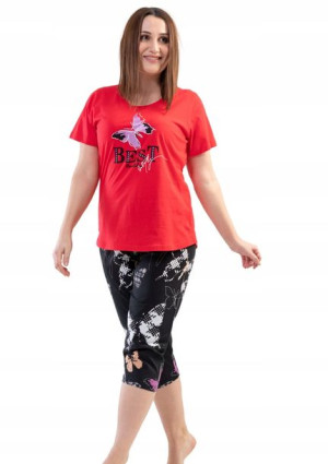 Piżama Damska Vienetta bawełniana +Size 2XL 48 50