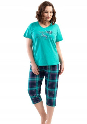 Piżama Damska Vienetta bawełniana +Size 1XL 46 48