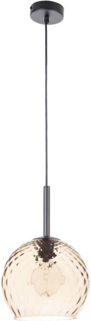 Lampa wisząca Como bursztynowy szklany klosz 31998 - Sigma