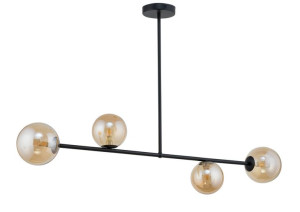 Lampa sufitowa nowoczesna bursztynowa Roma 4 szklane klosze 32082 - Sigma