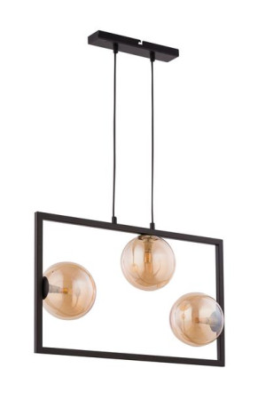 Cosmic lampa wisząca 3 punktowa czarna 32122 - Sigma