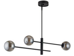 Oro lampa sufitowa szklane kule dymione 3 punktowa 32074 - Sigma