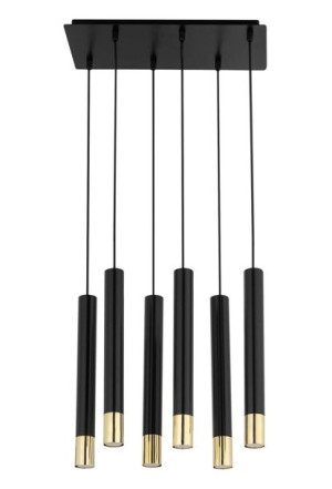 Sopel grand lampa wisząca czarno złota 33397 Sigma