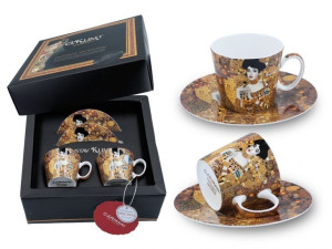 Zestaw 2 filiżanek espresso - G. Klimt, Adela (CARMANI)