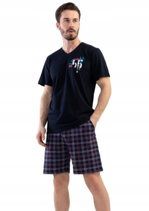 Piżama Męska bawełniana krótki Vienetta 2XL + size