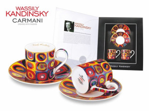 Kpl. 2 filiżanek espresso - Wassily Kandinsky. Color Stady.