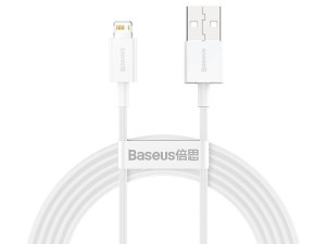 BASEUS Kabel USB Lightning iPhone 2,0m Superior Series 2.4A (CALYS-C02) Whi