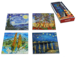 Kpl. 4 podkładek szklanych - V. van Gogh (CARMANI)