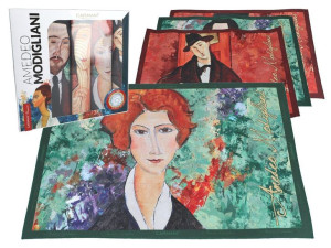 Kpl. 4 podkładki - A. Modigliani, mix 2 (CARMANI)