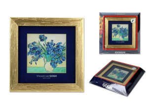 Obrazek - V. van Gogh, Irysy, złota ramka (CARMANI)