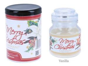 Świeczka zapachowa, american mały - Boże Narodzenie, Vanilla (CARMANI)