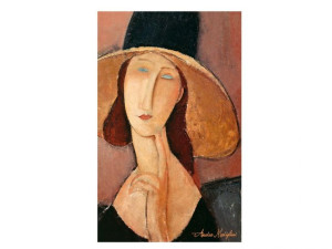 Obraz - A. Modigliani, Kobieta w kapeluszu (CARMANI)