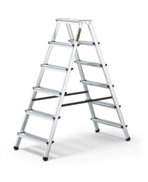 Drabina Aluminiowa | 2-stronna | 6-stopniowa | 125kg