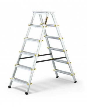 Drabina Aluminiowa | 2-stronna | 6-stopniowa | 150 kg