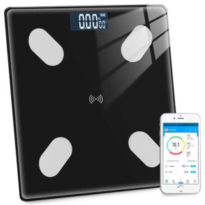 Inteligentna waga łazienkowa Bluetooth TERMOMETR POMIARY Wyświetlacz LED