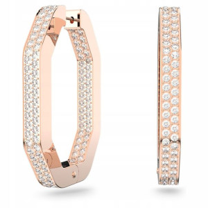 SWAROVSKI - Kolczyki Kreole Dextera Hoop OCT L ROS