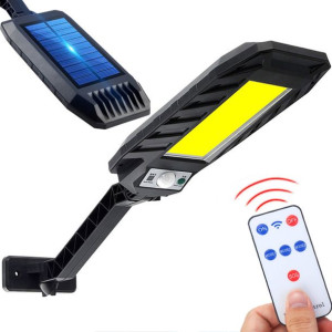 Lampa Solarna Uliczna Latarnia 180led Cob + Pilot