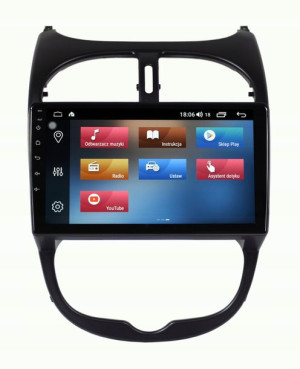 Radio Nawigacja Gps Peugeot 206/cc/sw Android