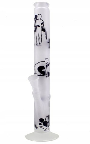 Fajka Bongo White Glass Kamasutra 42 cm