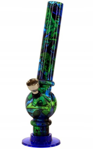 Fajka Bongo akrylowa Graffiti wys.20 cm NO.2
