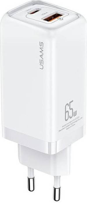 Ładowarka sieciowa USAMS T47 1xUSB-C+1xUSB 65W PD Fast Charging Super Si bi