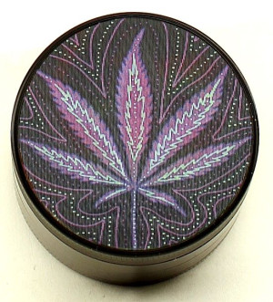 Młynek Leafs 3D Metal 4-el.,śr.5cm NO.2
