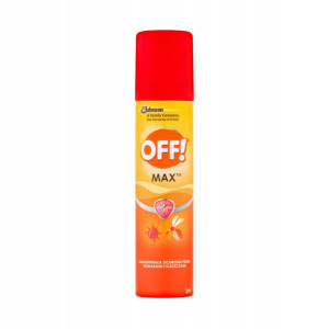 OFF MAX Spray na Komary Kleszcze 8 godzin ochrony