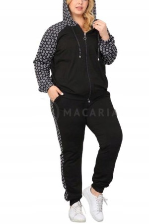 Komplet Dresowy Plus Size RAFALLA Czarny 44/2XL