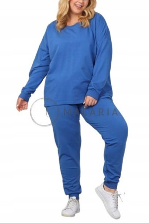 Komplet Dresowy Plus Size MARIETKA Niebieski 48/4XL