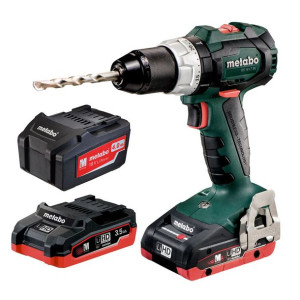 Wkrętarka Aku. Metabo 1,5-13mm, 2x 3,5ah Lihd +1 X 4,0ah Li-ion