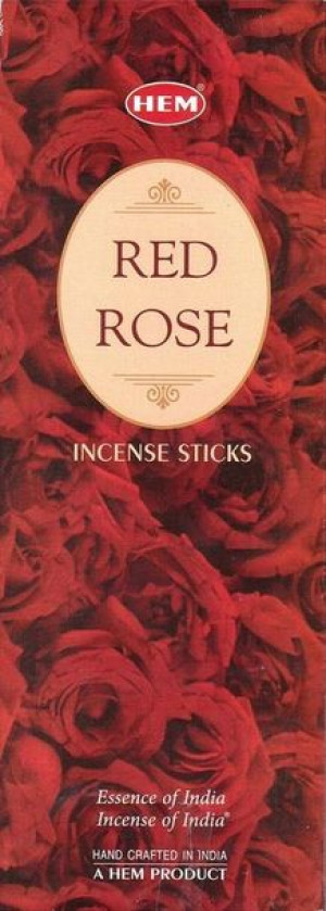 Kadzidła Kadzidełka Indyjskie Kadzidło Red Rose Hem Czerwona Róża 8Szt.