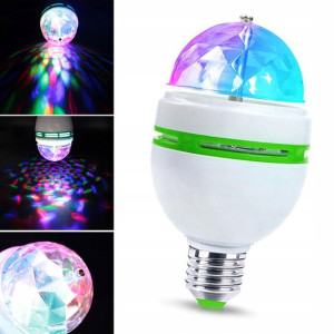 Żarówka Disco Dyskotekowa Projektor Kula Rgb E27