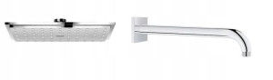 Deszczownica Grohe Allure 23x23 + Ramię ścienne