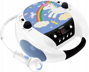 Radioodtwarzacz CD z Mikrofonem z Jednorożcem
