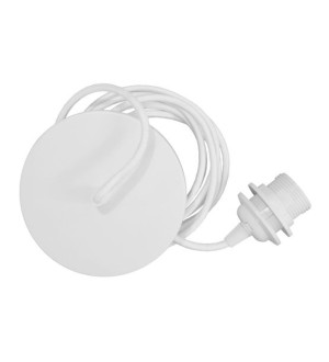 Zawieszenie do lamp ROSETTE UMAGE biały oplot Ø 14 cm metal