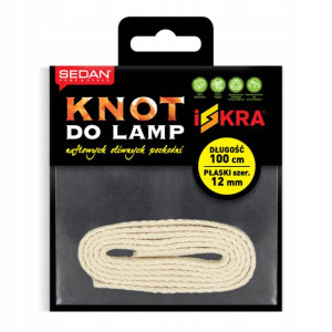 Knot Płaski Do Lampy Naftowej Pochodni - 1m / 12mm